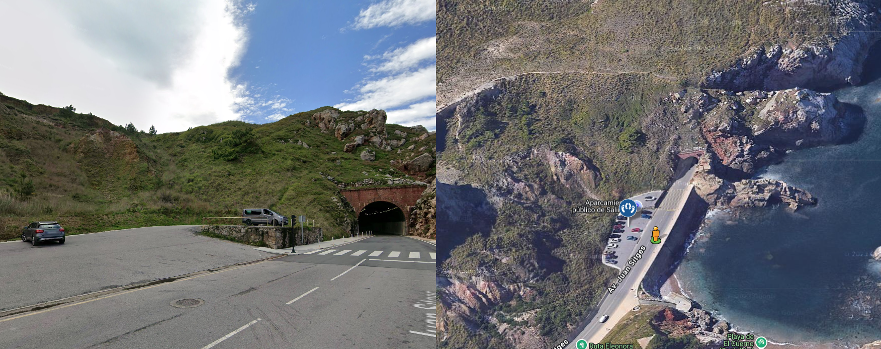 Parking lot mirador de las anclas Salinas - Castrillón