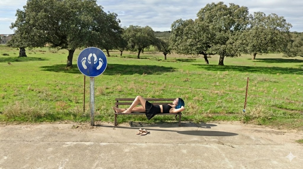 banco trasero a el cementerio - Zarza de Granadilla